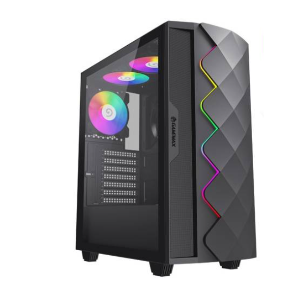 GABINETE GAMER GAMEMAX DIAMOND CP BX SIN FUENTE 