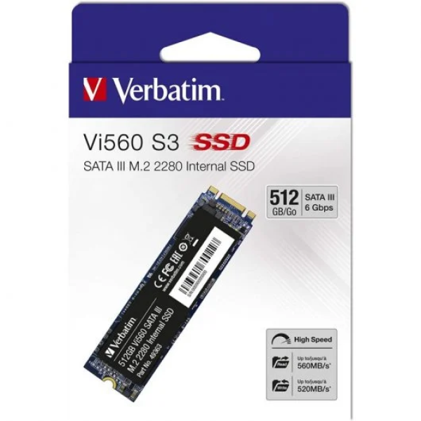 DISCO SSD VERBATIM 512GB M.2 SATA VI560 P/N 49363