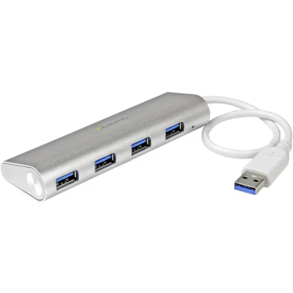 StarTech.com Concentrador Portátil USB 3.0 de 4 Puertos - Hub con Cable Incorporado - 4 Total USB Port(s) - 4 USB 3.0 Port(s)