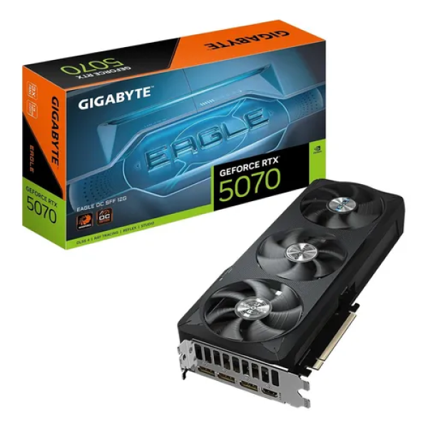 TARJETA DE VIDEO GIGABYTE RTX 5070 EAGLE OC 12GB P/N GV-N5070EAGLE OC-12GD