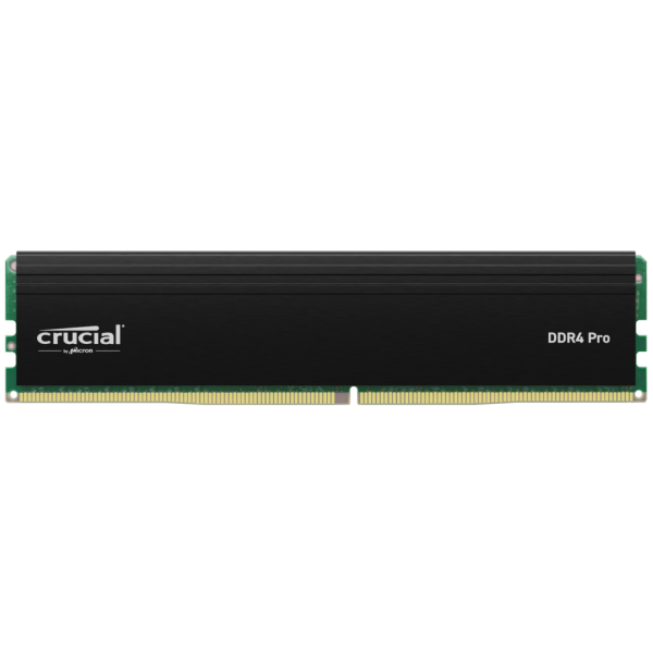 MEMORIA UDIMM DDR4 16GB CRUCIAL PRO  3200MHZ PC4-25600 CL22 CON DISIPADOR DE CALOR NEGRO - CP16G4DFRA32A