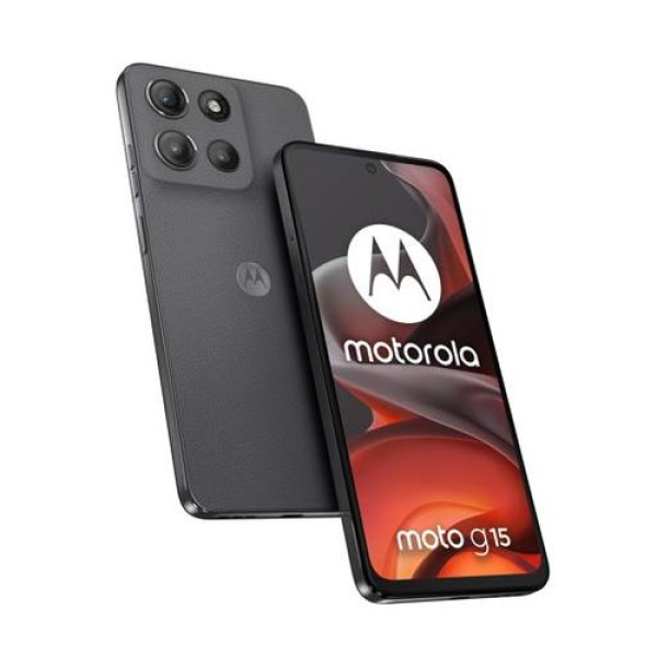 MOTOROLA G15 GRIS RAM 4GB ROM 128GB PANTALLA LCD 6.7 PULGADAS CAMARA TRASERA 50MP FRONTAL 8MP