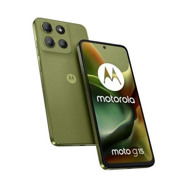 MOTOROLA G15 VERDE RAM 4GB ROM 128GB PANTALLA LCD 6.7 PULGADAS CAMARA TRASERA 50MP FRONTAL 8MP
