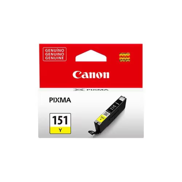 Canon CLI-151Y Original Inkjet Ink Cartridge - Yellow - 1 / Box - 344 Pages