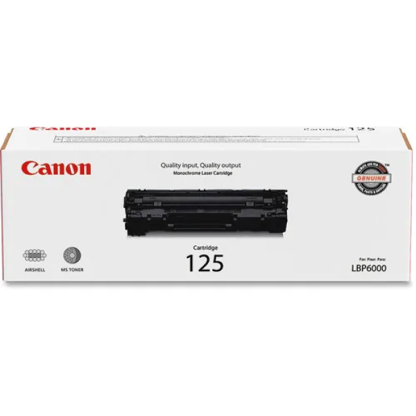 Cartucho de tóner Canon No. 125 Láser - Negro - Original - 1 - Láser - 1600 Páginas - 1 Paquete(s)