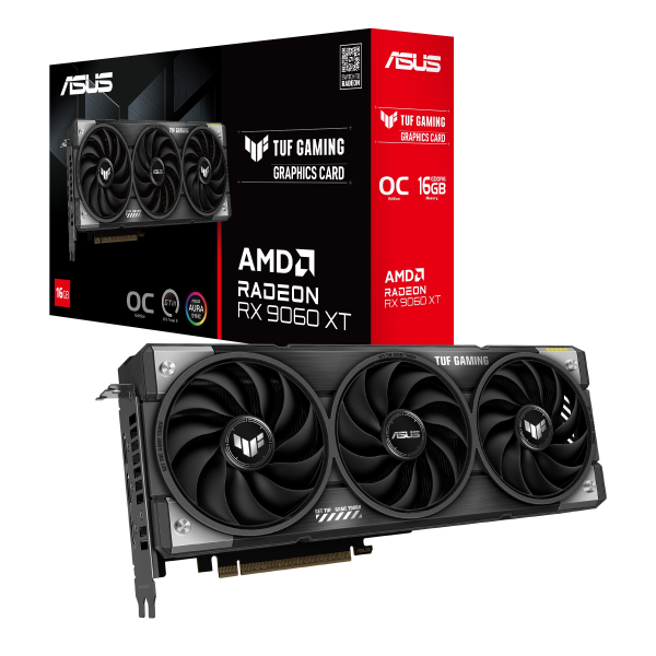 TARJETA DE VIDEO ASUS RADEON RX 9060XT TUF 16GB GAMING P/N TUF-RX9060XT-016G-GAMING