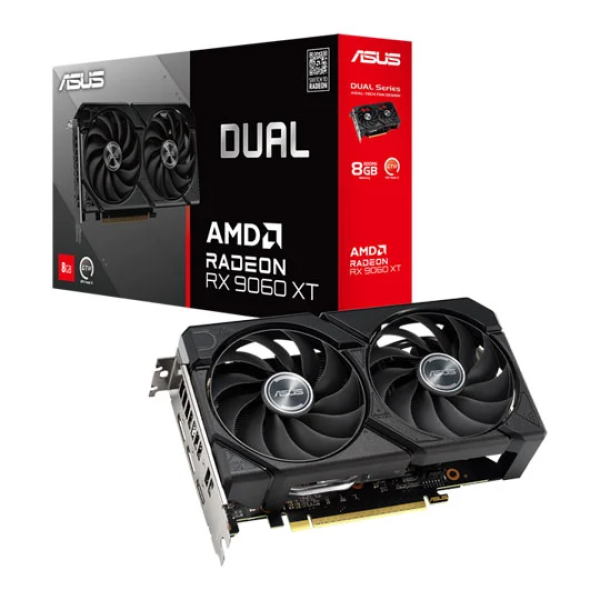 TARJETA DE VIDEO ASUS RADEON RX 9060XT DUAL 8GB P/N DUAL-RX9060XT-8G