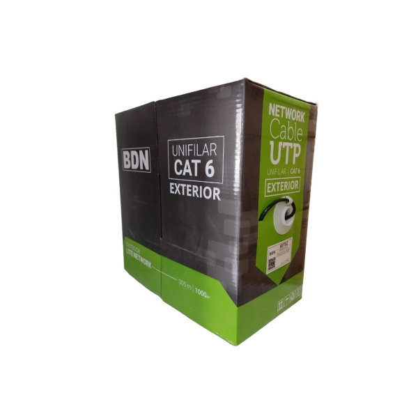 CAJA DE CABLE UTP ULINK EXTERIOR CAT 6 23AWG, CCA, 4 X2X0,52MM P/N 0210130
