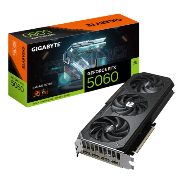 TARJETA DE VIDEO GIGABYTE RTX 5060 GAMING 8GB P/N  GV-N5060GAMINGOC-8GD