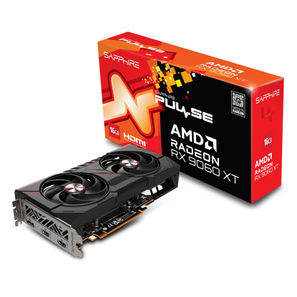 TARJETA DE VIDEO SAPPHIRE RADEON RX 9060XT PULSE 16GB P/N 11350-03-20G