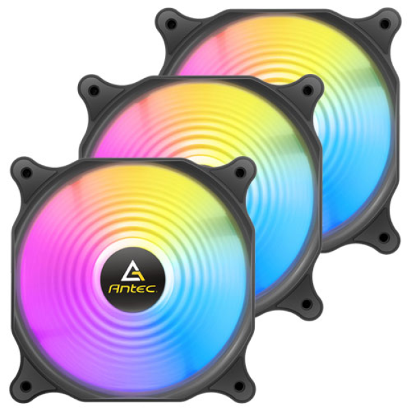 PACK DE 3 VENTILADORES ANTEC F12 Racing ARGB DE 120MM - 0-761345-77760-5