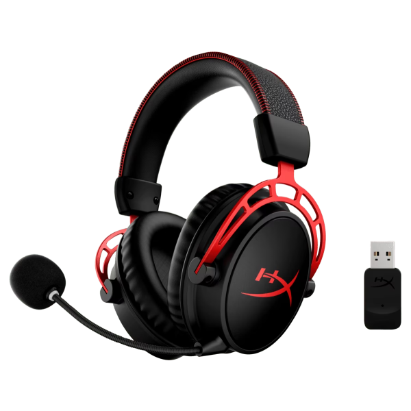 AUDIFONO GAMER HYPERX CLOUD ALPHA WIRELESS ROJO