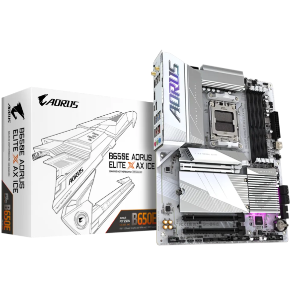 PLACA MADRE GIGABYTE B650 AORUS ELITE AX ICE sAM5 P/N B650AELITEAXICE