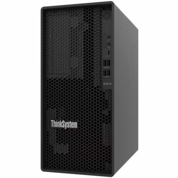 Servidor Lenovo ThinkSystem ST45 V3 7DH4A00GLA - 1 x AMD EPYC 3.80GHz - 16GB RAM - 2TB HDD - (1 x 2TB) HDD Configuration - Serie ATA/600 Controlador Torre - AMD PRO-665 Chip