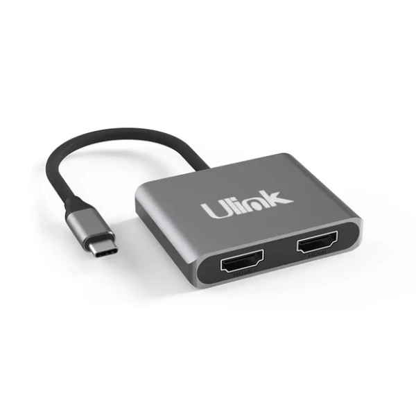 ADAPTADOR USB C A 2 CONECTORES HDMI P/N UL-ADC201V