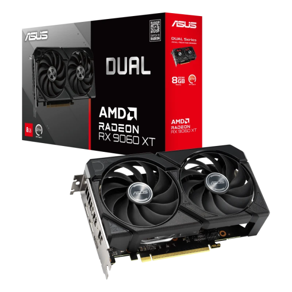 TARJETA DE VIDEO ASUS RADEON RX 9060XT DUAL 16GB P/N DUAL-RX9060XT-16G