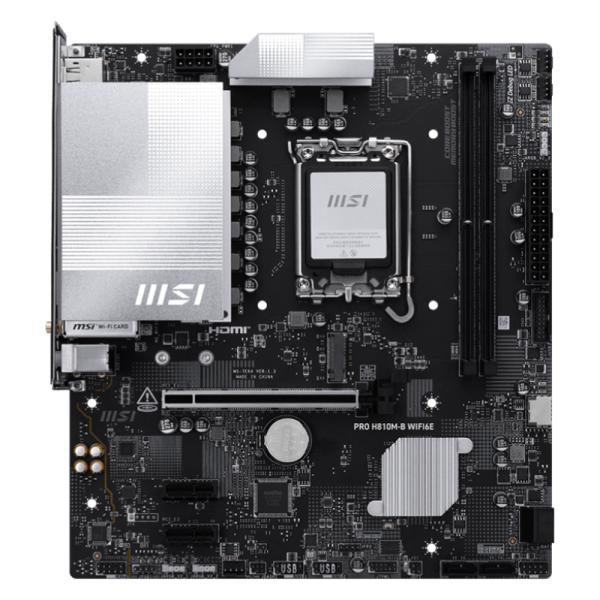 PLACA MADRE MSI PRO H810M-B WIFI 6E P/N 911-7E64-003