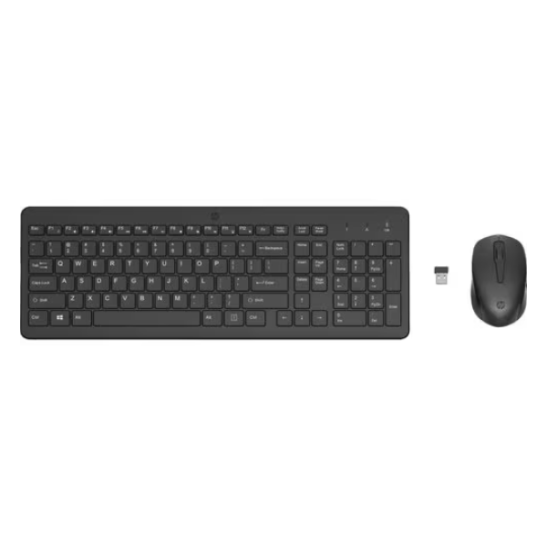 KIT DE TECLADO Y MOUSE INALAMBRICO HP 330 NEGRO USB DONGLE