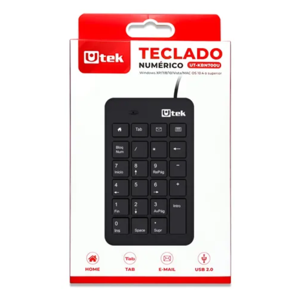 TECLADO NUMERICO UTEK P/N UT-KBN700U