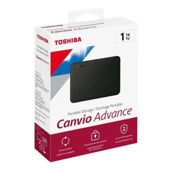TOSHIBA 1TB EXTERNO CANVIO ADVANCE V10 - NEGRO