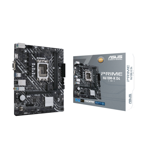 PLACA MADRE ASUS PRIME H610M-K D4 CSM S1700 P/N PRIMEH610M-KD4 CSM