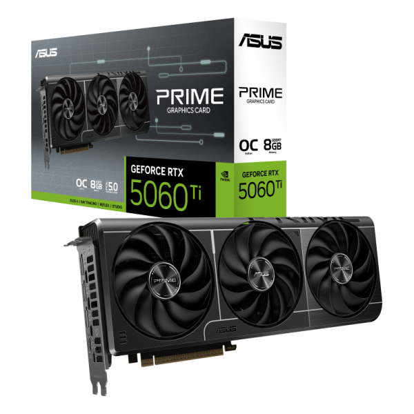 TARJETA DE VIDEO ASUS PRIME GEFORCE RTX 5060TI O8G GDDR7 OC EDITION