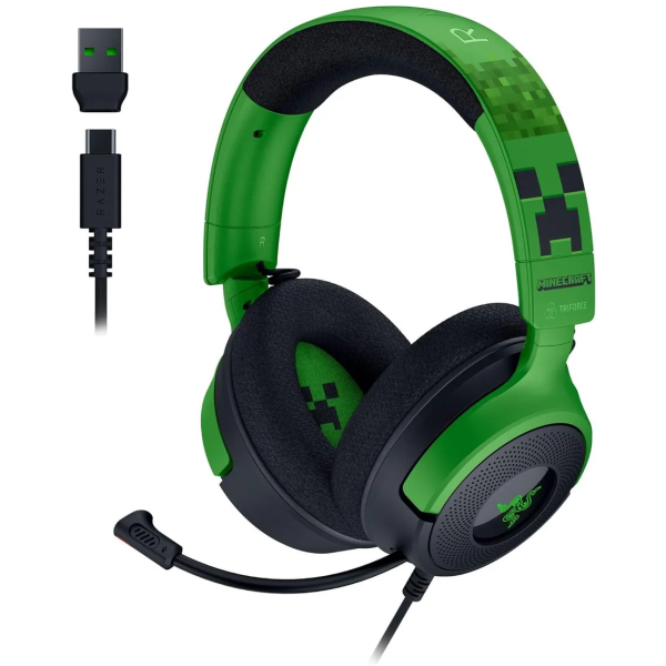 AUDIFONO MICROFONO Razer USB Kraken V4 X - MINECRAFT EDITION