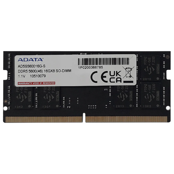 MEMORIA SODIMM ADATA DDR5 16GB 5600 - AD5S560016G-S