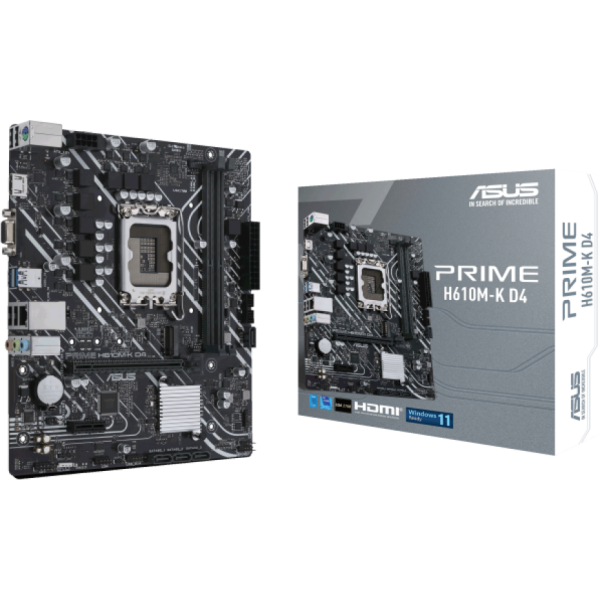 PLACA MADRE ASUS PRIME H610M-K S1700 P/N PRIMEH610M-K