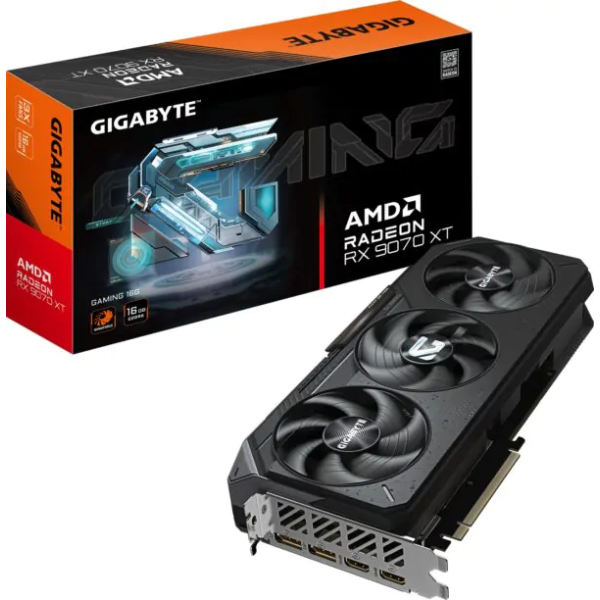 TARJETA DE VIDEO GIGABYTE RX 9070XT GAMING 16GB P/N GV-R9070XTGAMING-16GD