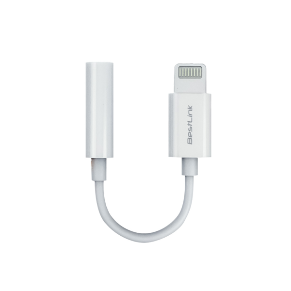 CABLE BESTLINK ADAPTADOR LIGHTNING C A AUDIO 3,5MM HEMBRA P/N AD100AL