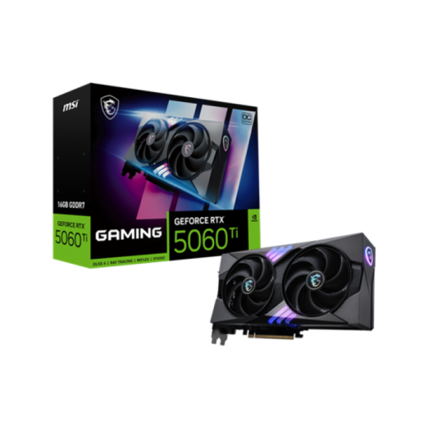 TARJETA DE VIDEO GEFORCE MSI RTX 5060TI GAMING OC 16GB P/N RTX 5060TI GAMING OC 16G