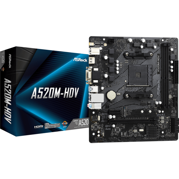 PLACA MADRE ASROCK A520M HDV sAM4 