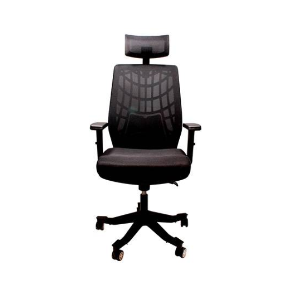SILLA OFICINA CLIO LYON CLIO-OFBK008 MESH BK ERGONOMICA - MALLA TRANSPIRABLE - ALTURA AJUSTABLE