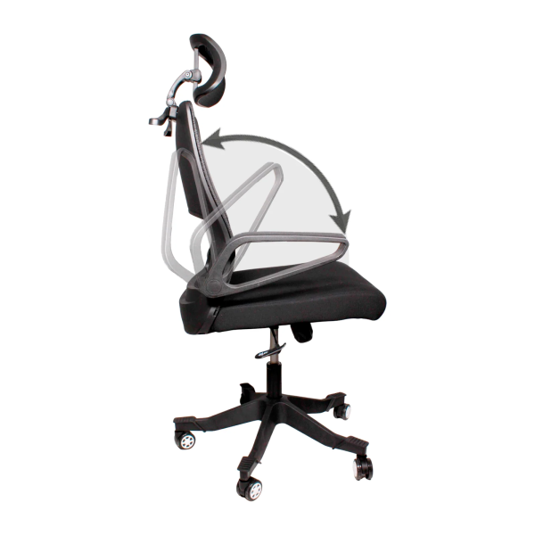 SILLA OFICINA CLIO TIGER CLIO-OFBK007 MESH BK