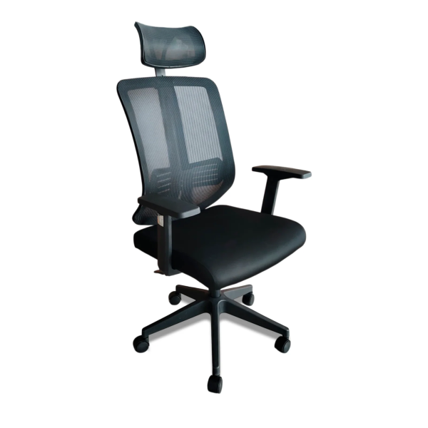 SILLA OFICINA CLIO  NEW RHINO CLIO-OFBK009 MESH BK