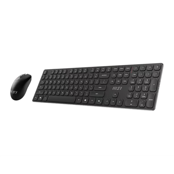 Kit de Teclado + Mouse MSI FORGE K210 inalámbricos (Dongle USB, Recargables, Perfil bajo)