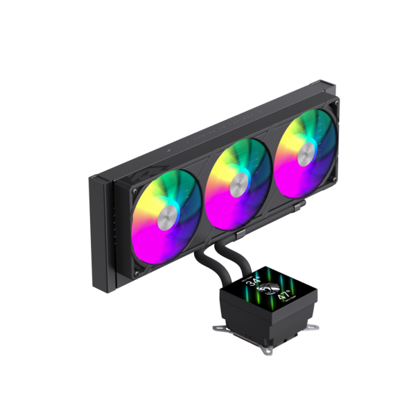 GAMEMAX WATERCOOLING GLACIER 360 CON PANTALLA LCD - NEGRO