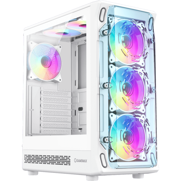GABINETE GAMEMAX STARLIGHT 2 AW WHITE SIN FUENTE 