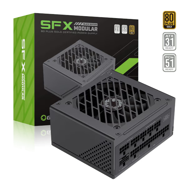 FUENTE DE PODER GAMEMAX 650W SFF GOLD MODULAR SF650 BLACK 80PLUS GOLD P/N SFXGS-650GBLACK