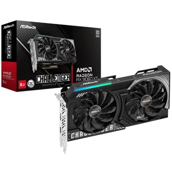 TARJETA DE VIDEO ASUS RADEON RX 9060XT CHALLENGER 16GB OC P/N 90-ga5QZZ-00uanz