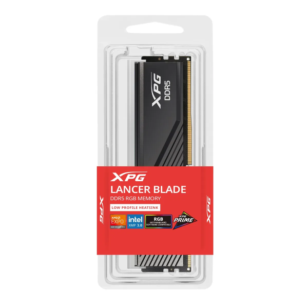 MEMORIA DDR5 XPG LANCER UDIMM ADATA 16GB 5600MHZ BLADE BLACK RGB P/N AX5U5600C4616G-SLABRBK