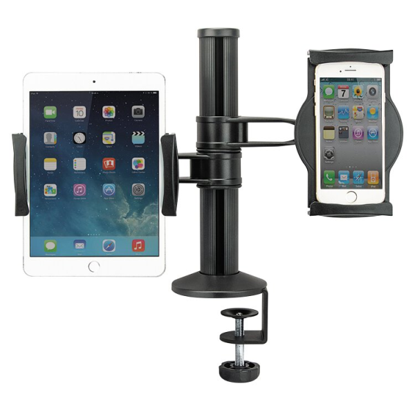 SOPORTE PORTA TABLET Y CELULAR AIDATA CON PRENSA AJUSTABLE - US-7070
