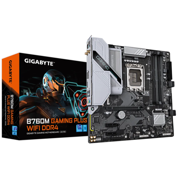 PLACA MADRE GIGABYTE B760M GAMING PLUS WIFI DDR4