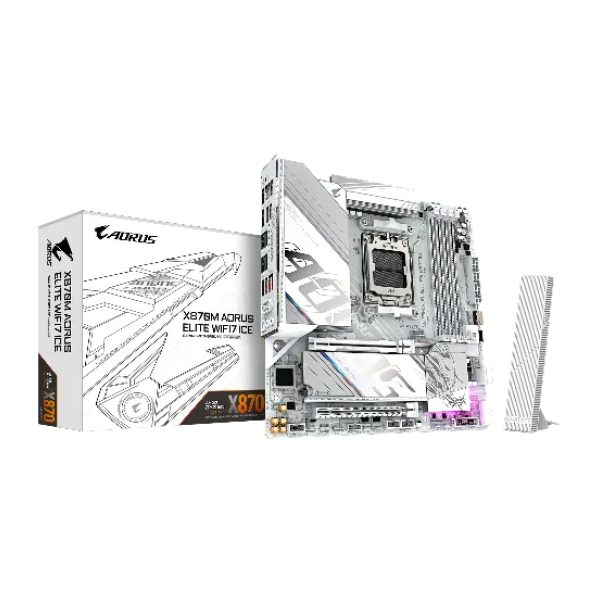 PLACA MADRE GIGABYTE X870M AORUS ELITE WIFI7 ICE sAM5