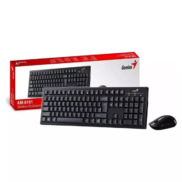 KIT DE TECLADO Y MOUSE GENIUS INALAMBRICOS KM-8101 P/N 150GEN09517