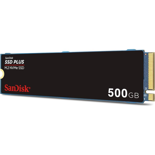 SSD SANDISK PLUS 500GB NVME M.2 2280 - PCIE 3.0 X4 P/N SDSSDA3N-500G-G26