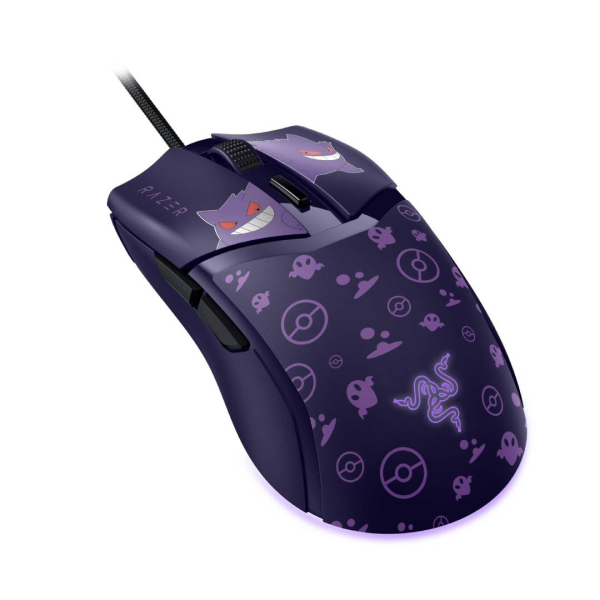 Mouse Gamer Razer Cobra Pokémon Gengar Edition - 58g, 8500DPI, 6 botones, Chroma RGB