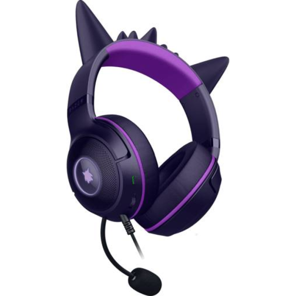 Auriculares Gamer Razer Kraken Kitty V2 Pokémon Gengar - USB, 40mm, RGB Chroma, sonido 7.1