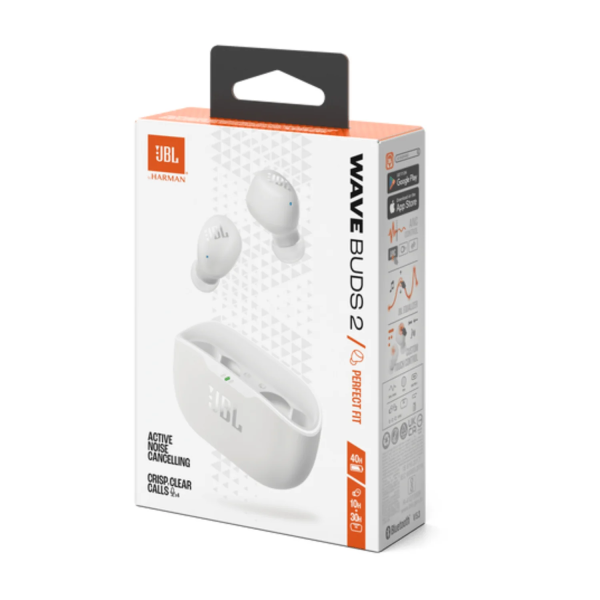 Audifonos Bluetooth JBL Wave Buds 2 - True Wireless - Blanco